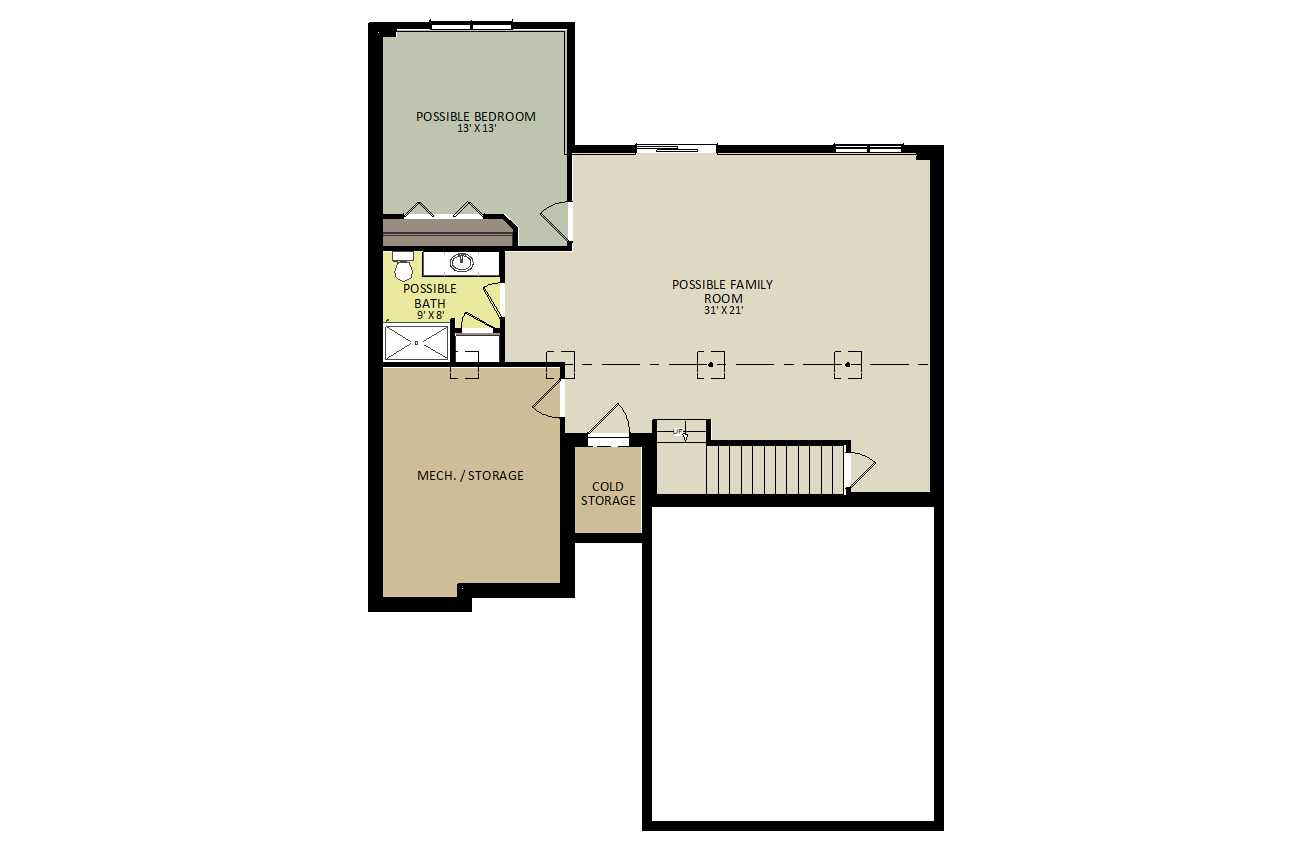 Golden OakLower Level Floor Plan